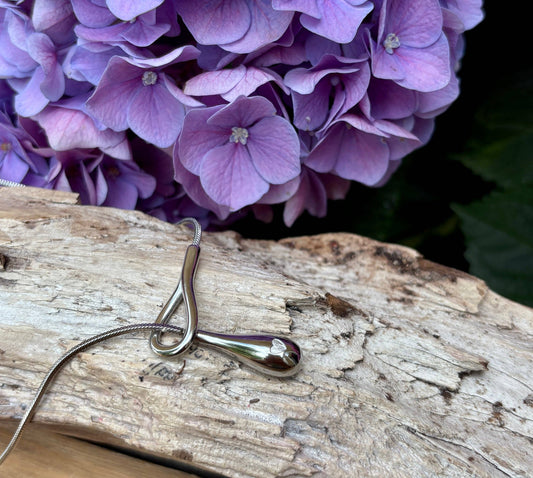18ct Gold Plated Long Toggle Chain Necklace -Available In Silver: Silver
