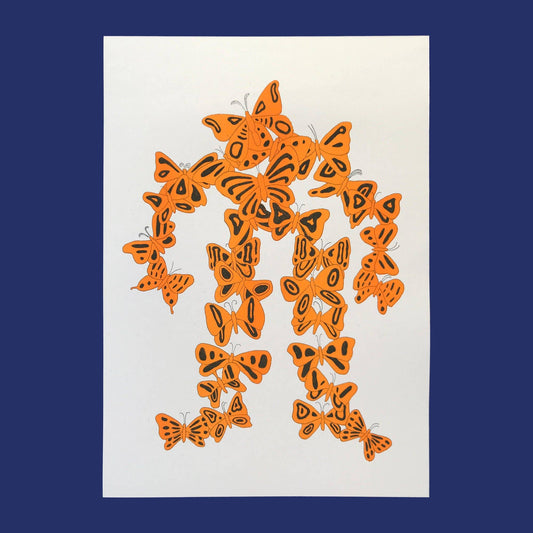 Moth Man - A4 Riso Print