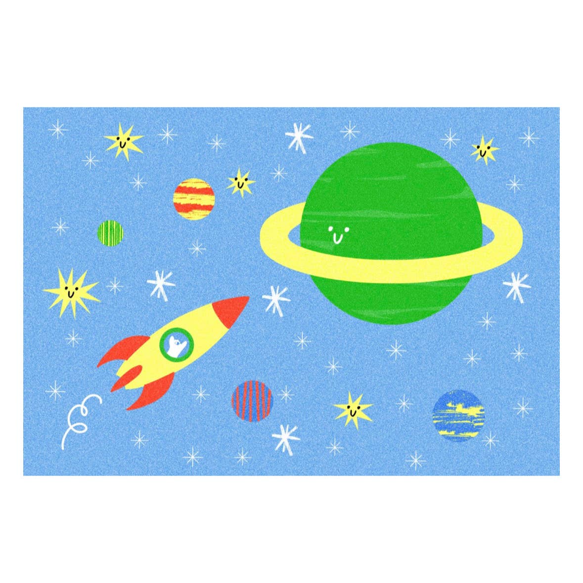A3 Space Art Print - Landscape