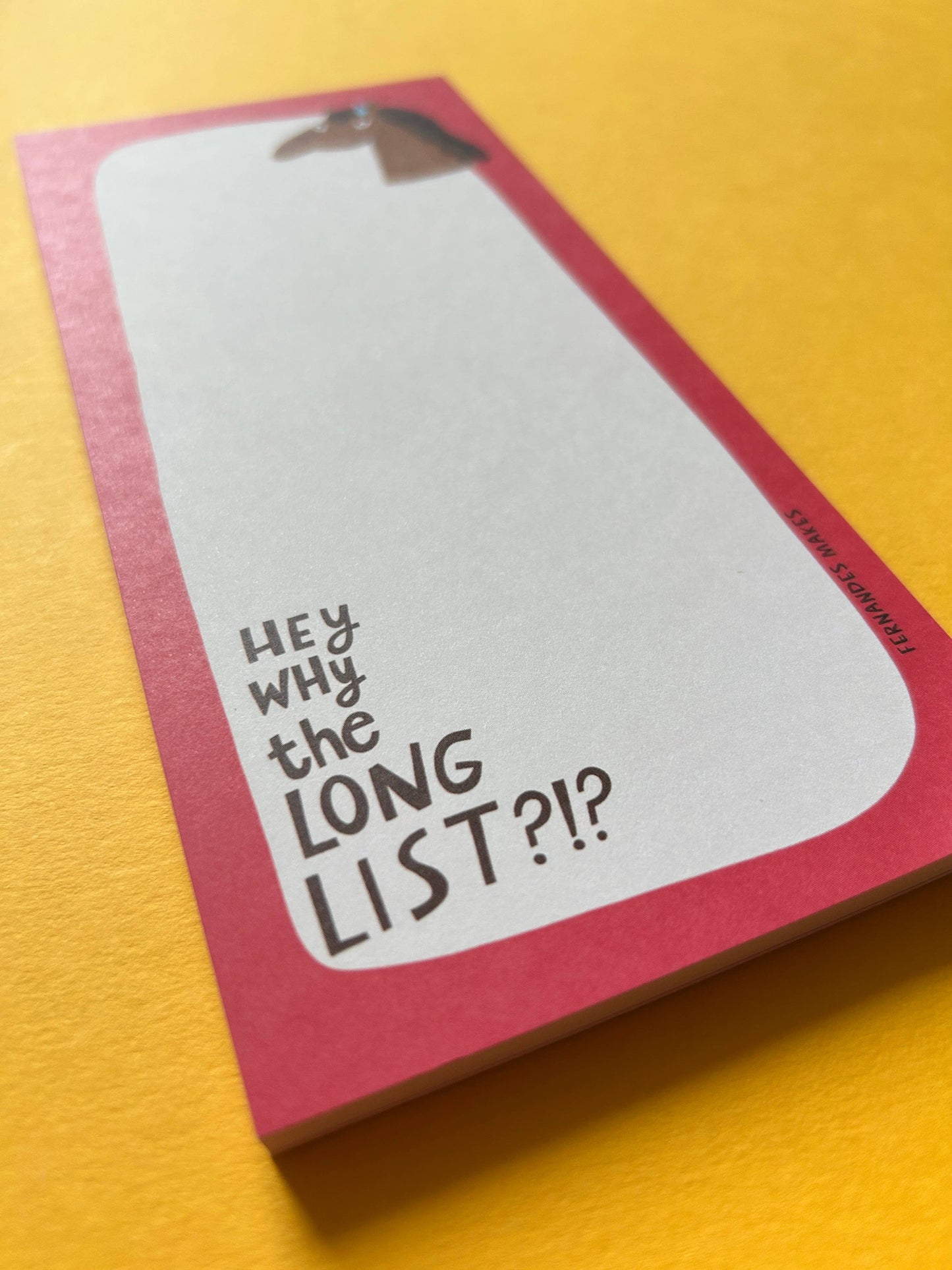 Why The Long List / Horse - DL size / Notepad / Pad