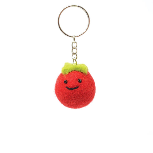 Felt Keychain - Tomato Keyring