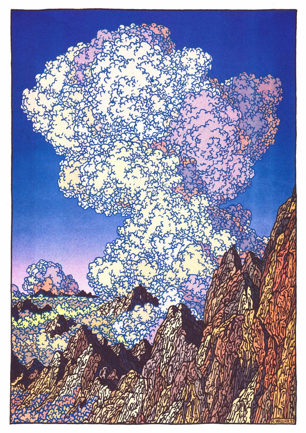 A3 poster - Clement Vuillier - Les Dents du Midi