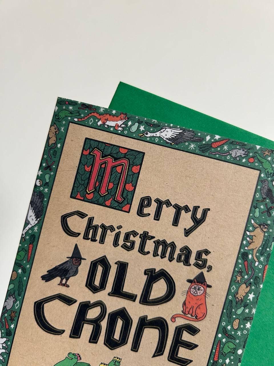 Merry Christmas Old Crone A6 Ye Olde Christmas Card