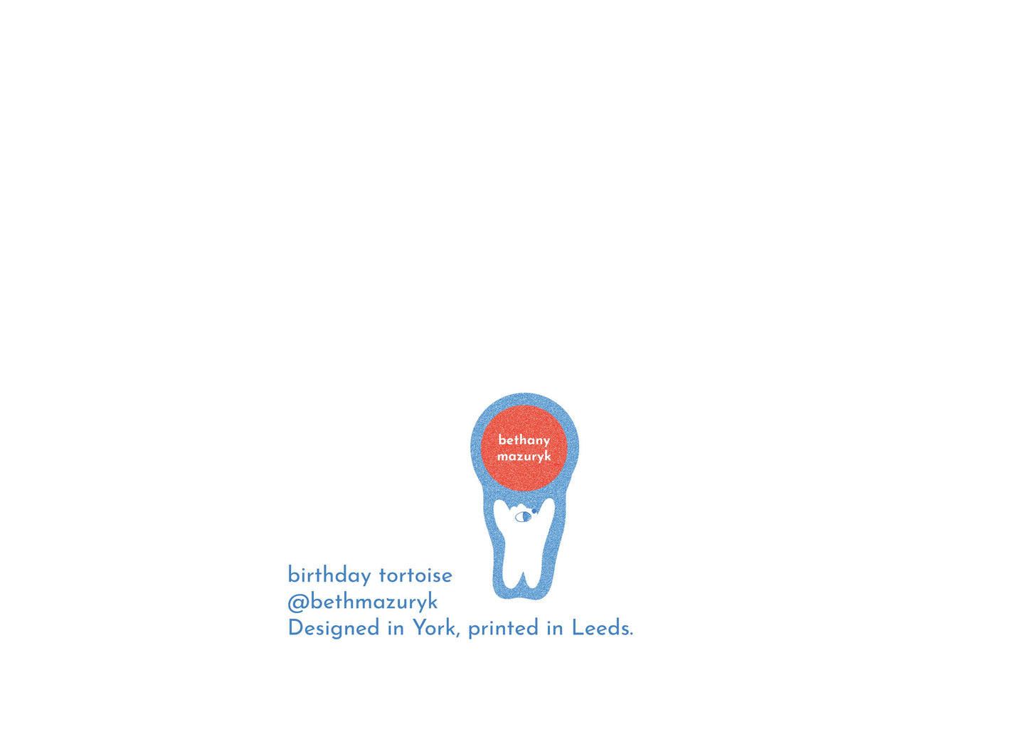 Birthday Tortoise A6 Birthday Card, Landscape