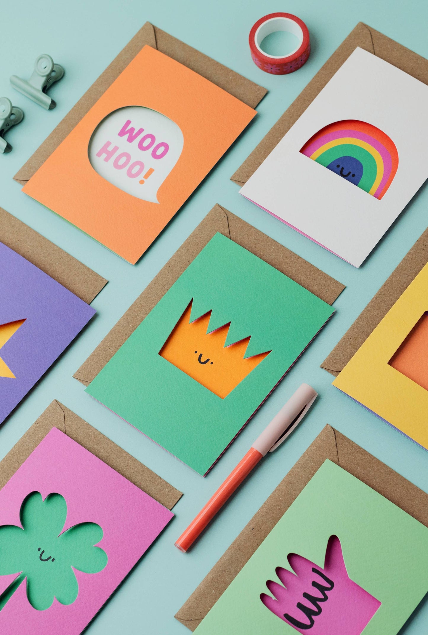 Clover - Good Luck Card - Die Cut
