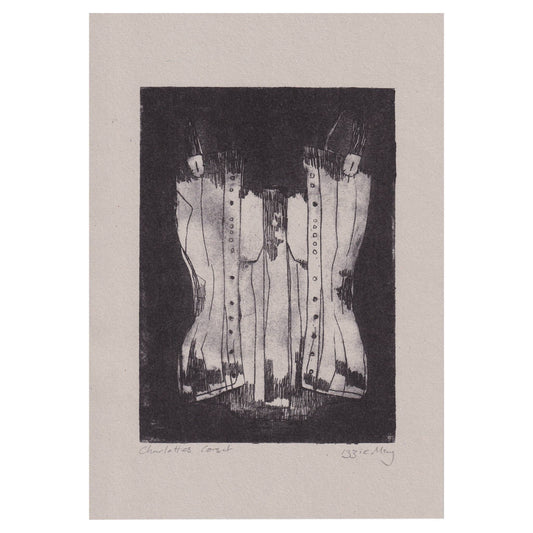 Charlotte Brontës Corset A4 Risograph Print