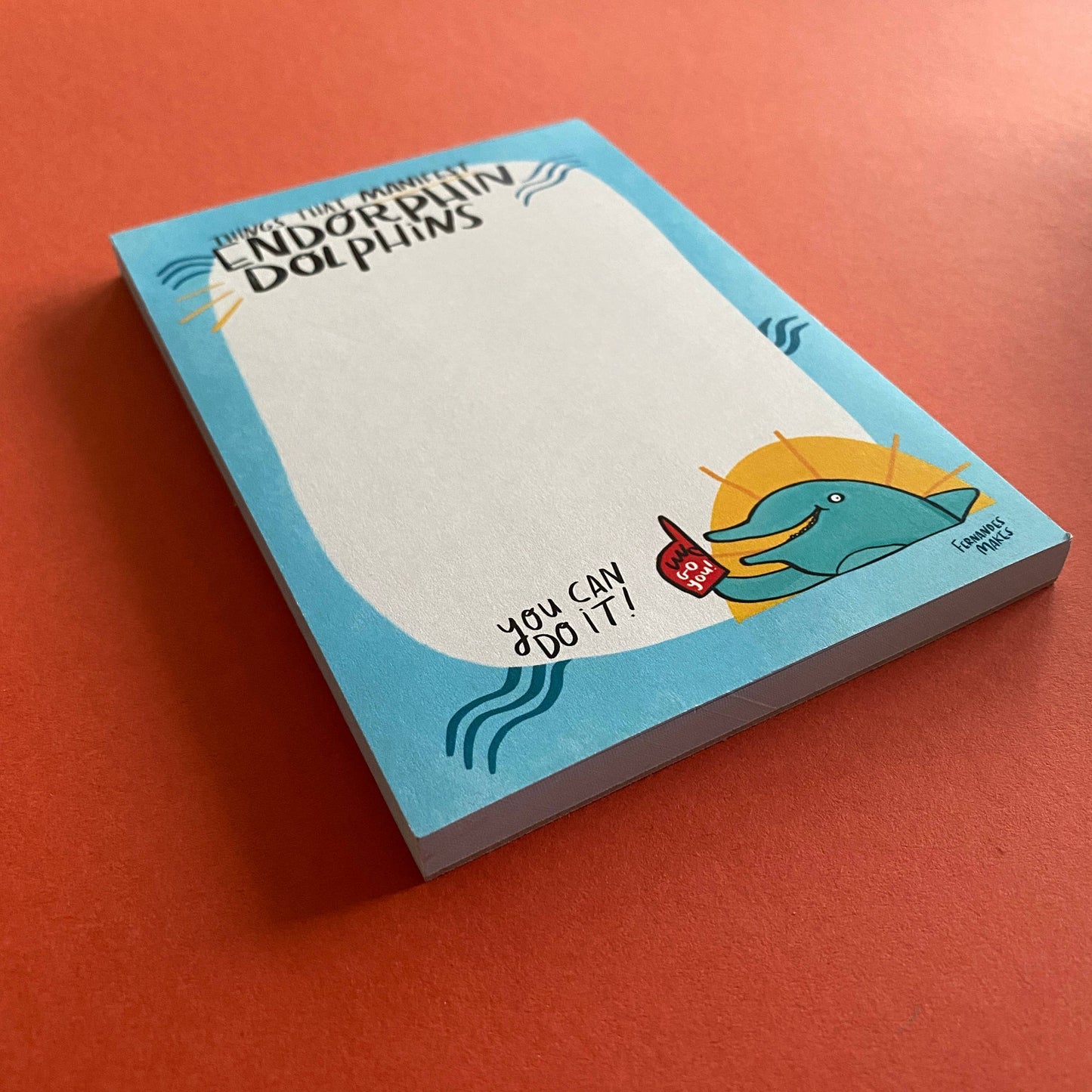 Things That Manifest Endorphin Dolphins A6 Jotter / Notepad