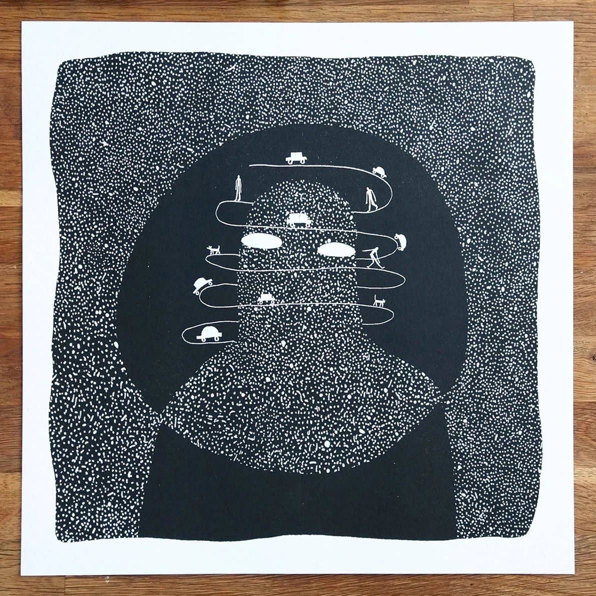 Space Race - Riso Print