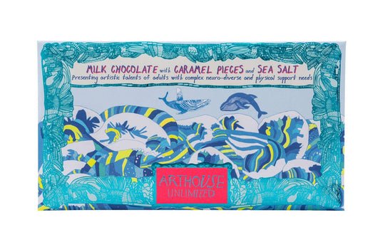 Swim with Whales, Milk Chocolate Bar With Caramel & Sea Salt