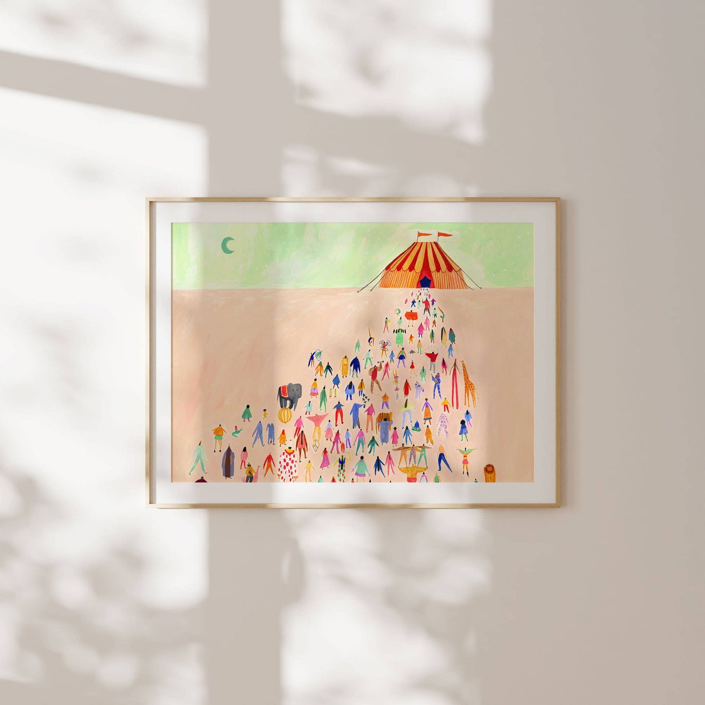 Nights At The Circus Art Print | Nursery Wall Art | Fun: A3