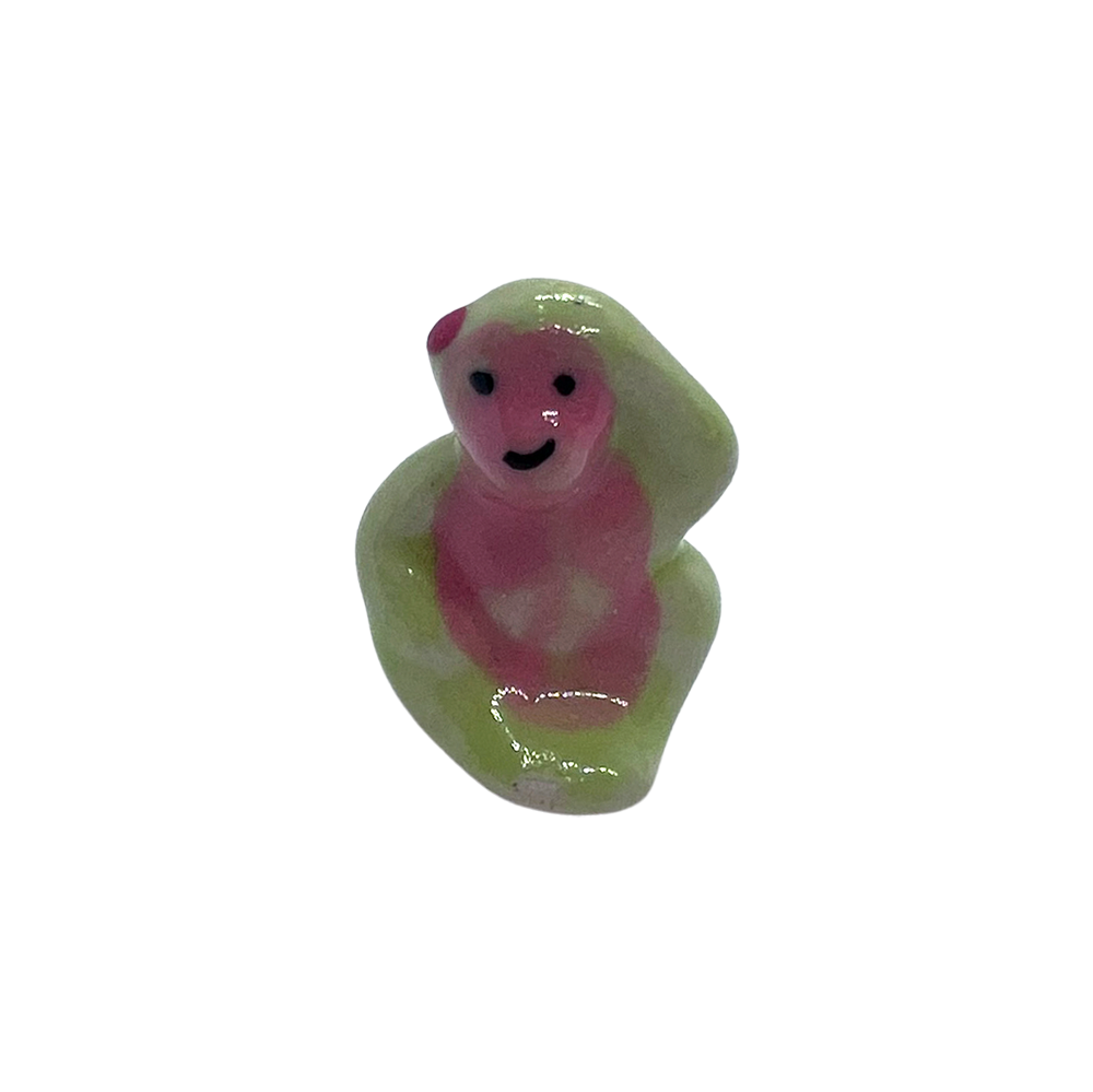 Mini Ceramic Figurines, Assorted Colour, Approx. 2cm: Monkey (#23)