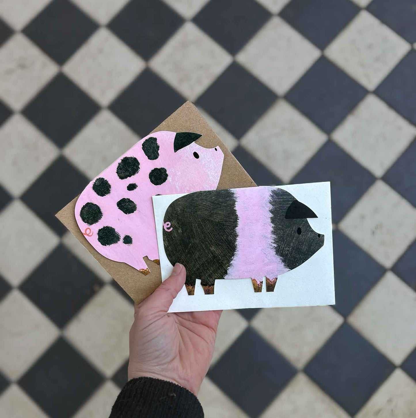 Striped Pig Birthday | Father’s Day Card | Kid Birthday Card