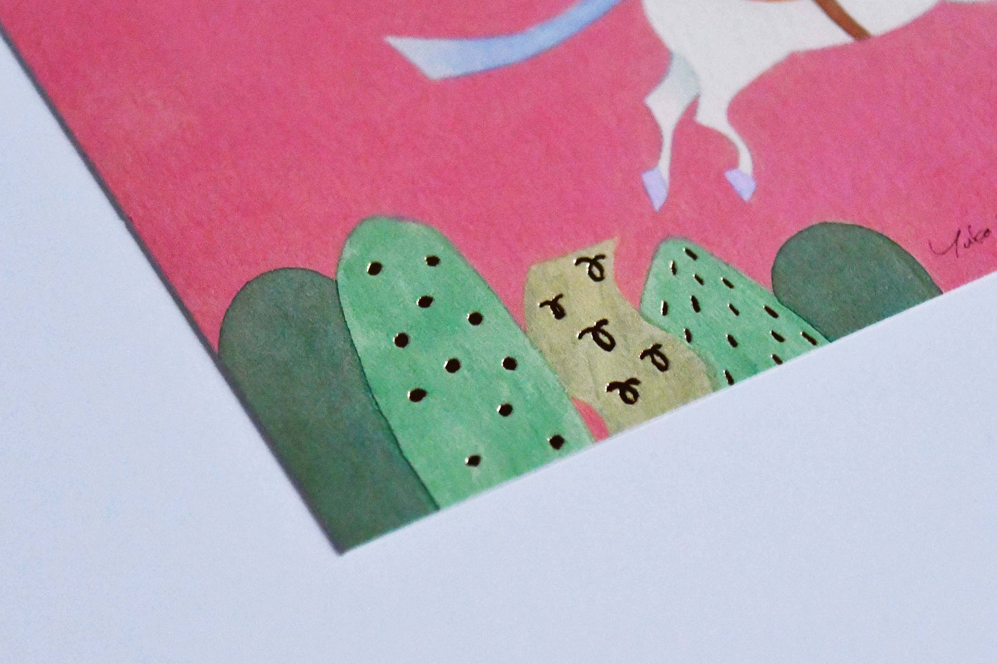 Yuka Hiragi Japanese illustrator Emboss Postcard - The day of birth