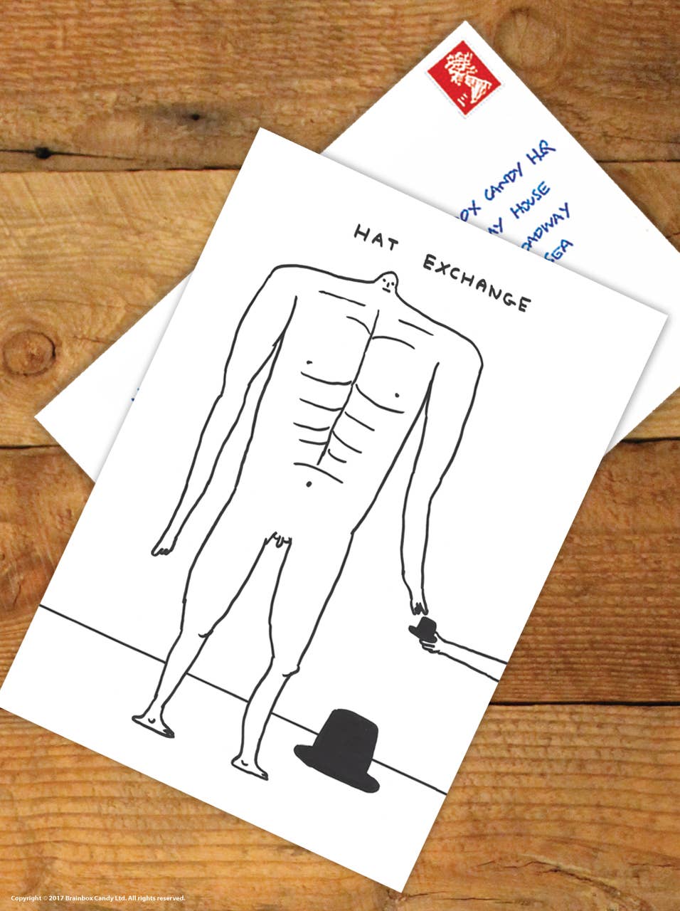 A6 Art Postcard By David Shrigley - Hat Exchange