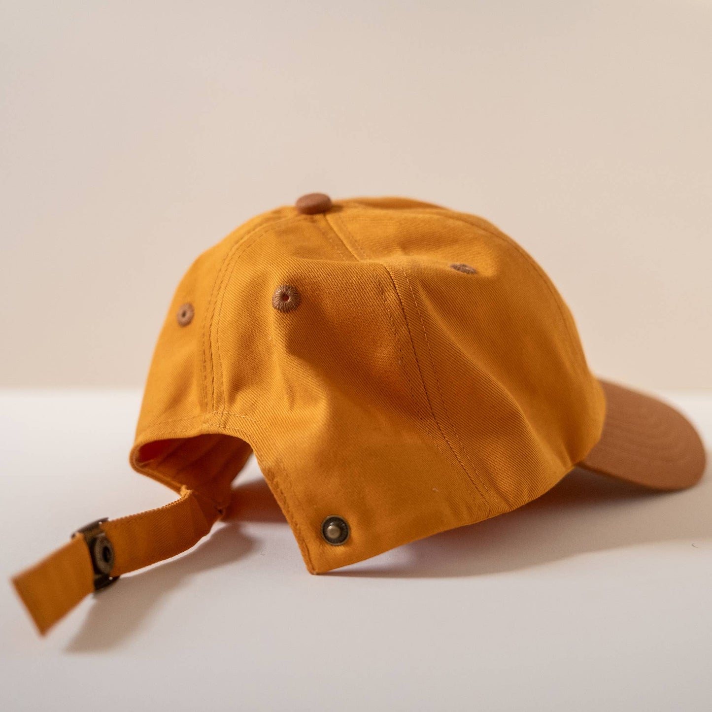 Flower embroidered cap