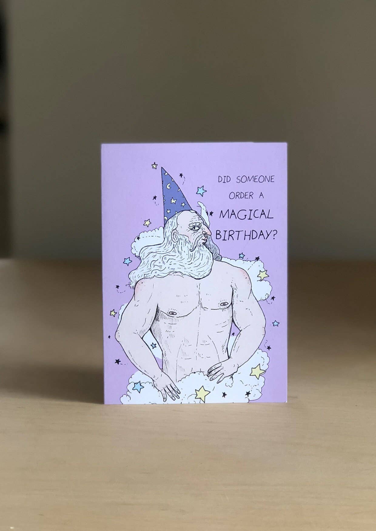 Sexy Wizard Birthday Card Magic Ooh Bod Funny Naughty Card