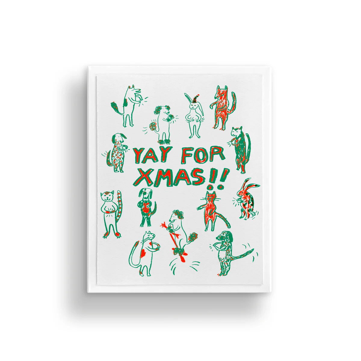 Yay For Xmas Pack of 8 Christmas Cards