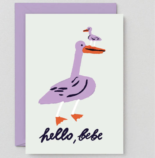 Hello Bebe New Baby Card