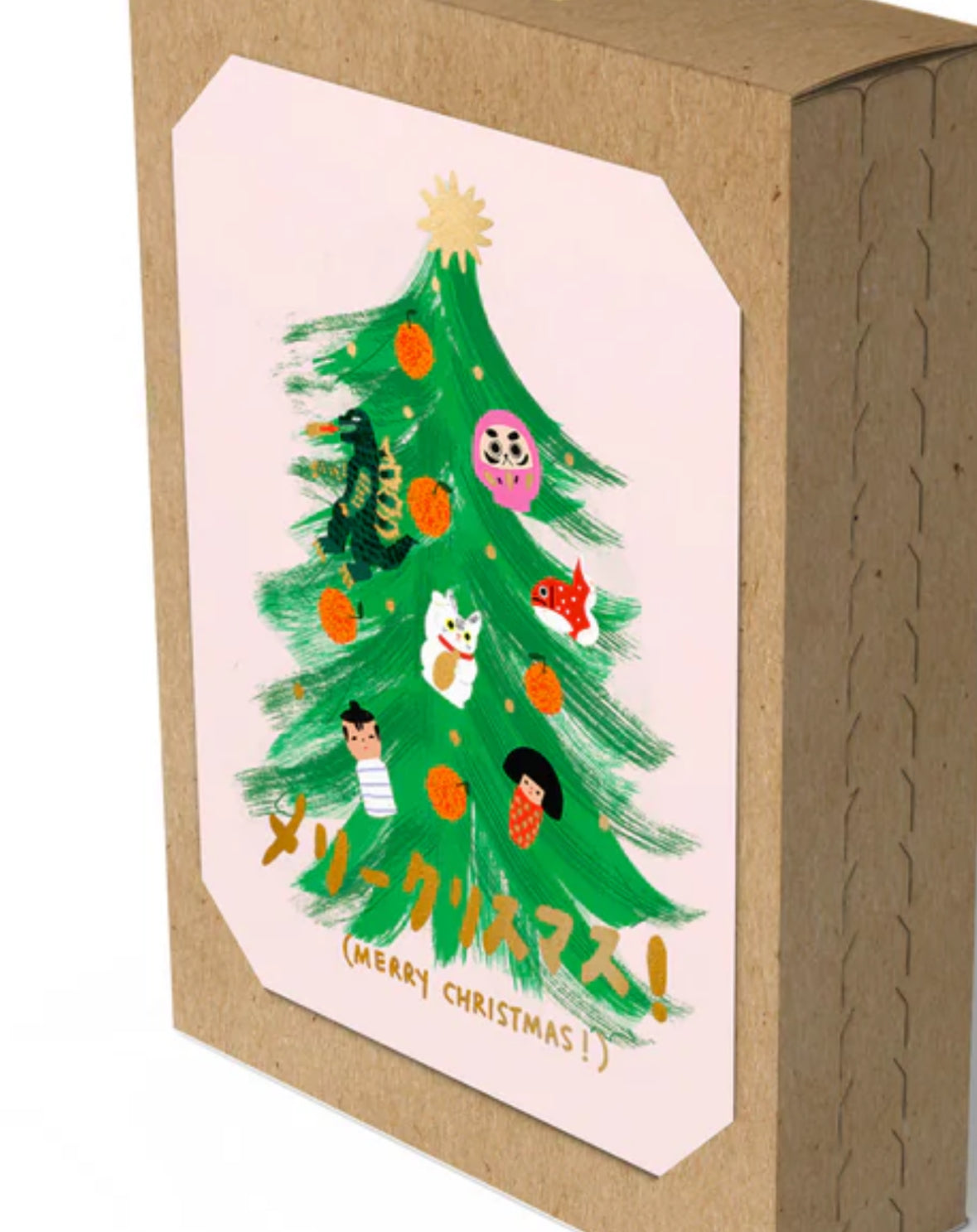 Japanese Christmas Wishes Card - Pack of 8