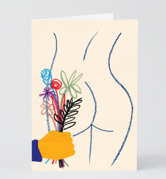 Bouquet of Butt Art Card