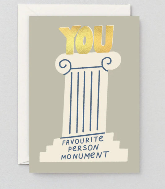 Favourite Person Monument Card
