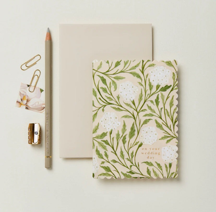 Hedgerow Wedding Card