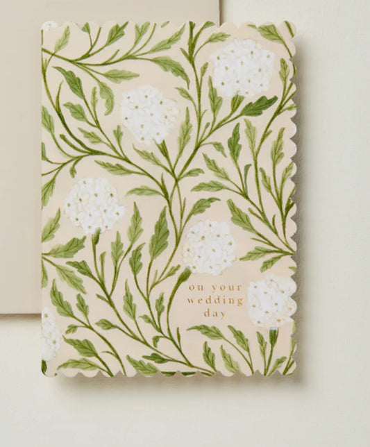 Hedgerow Wedding Card