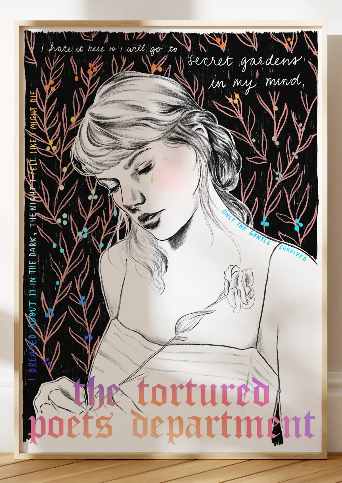 The Tortured Poets Department Holographic Taylor Swift A4