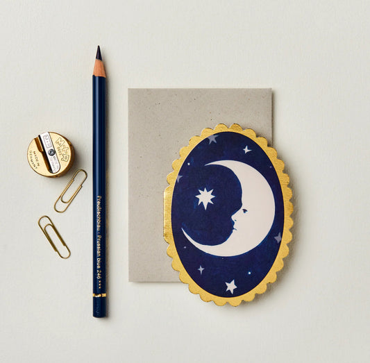Moon Golden Mini Card