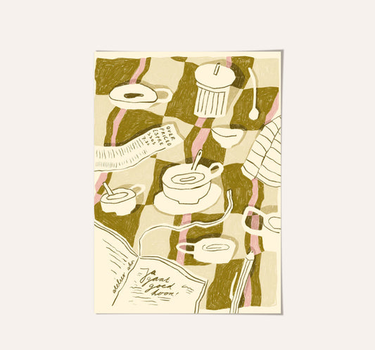 Over-priced Espresso A3 Art Print