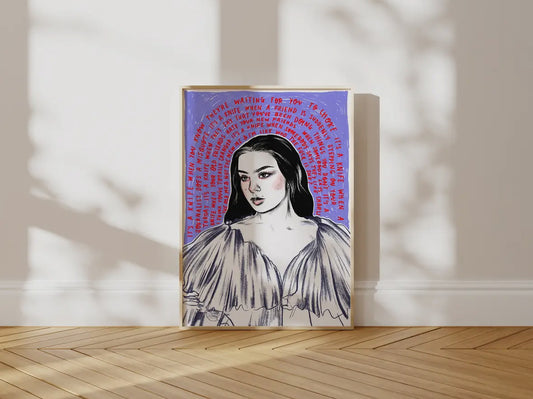 Charli xcx 'sympathy is a knife' A4 art print
