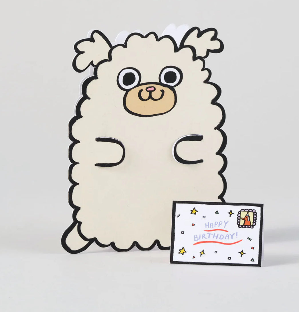 Puppy with his own card Birthday Card