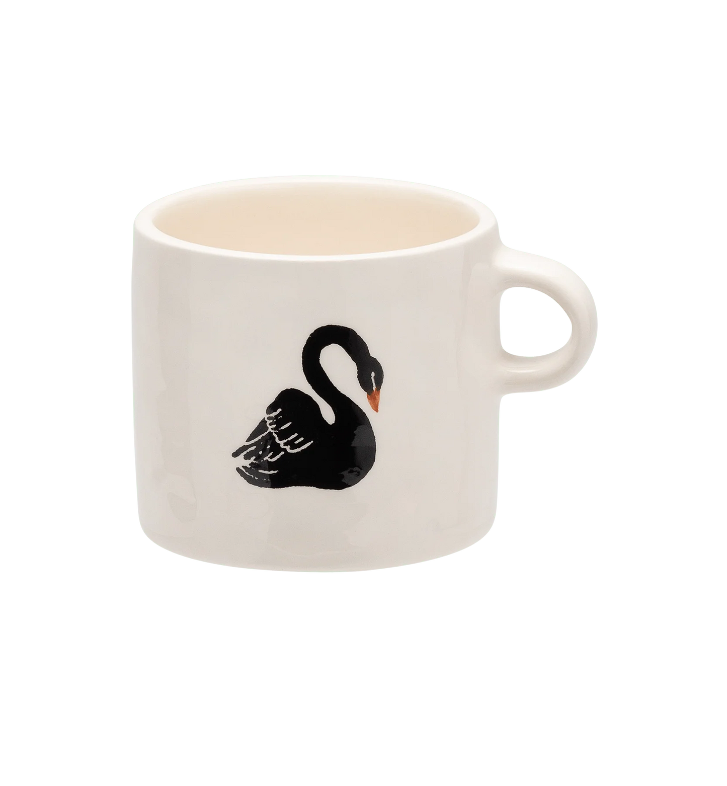 Black Swan Large Handpainted Mug