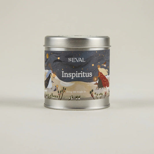 Christmas St Eval Inspiritus Tin Candle