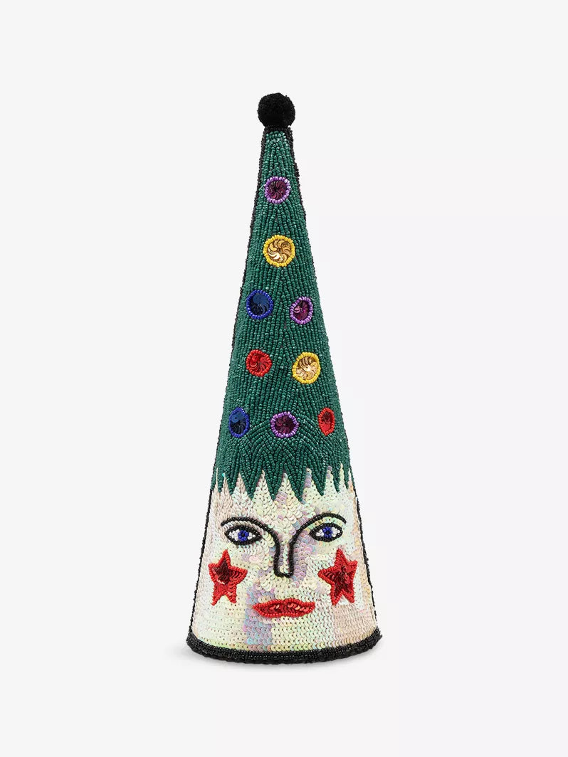 Beaded Christmas Tree Topper Decoration