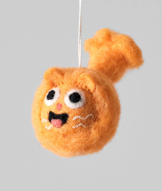 Big Fluffer Fur-ball Felt Christmas Decoration