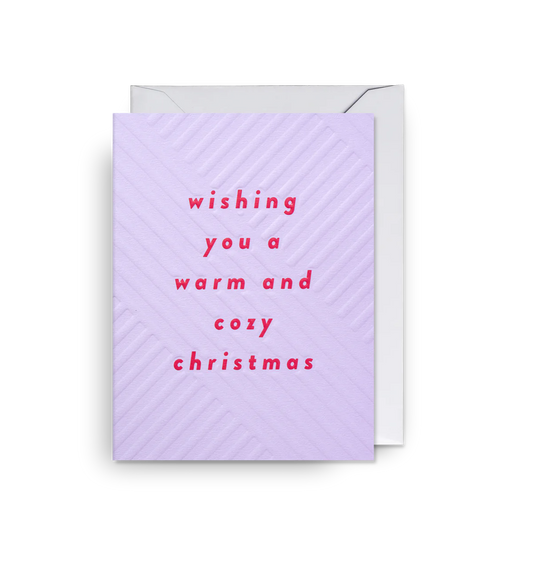 Lilac Cozy Christmas Mini Card