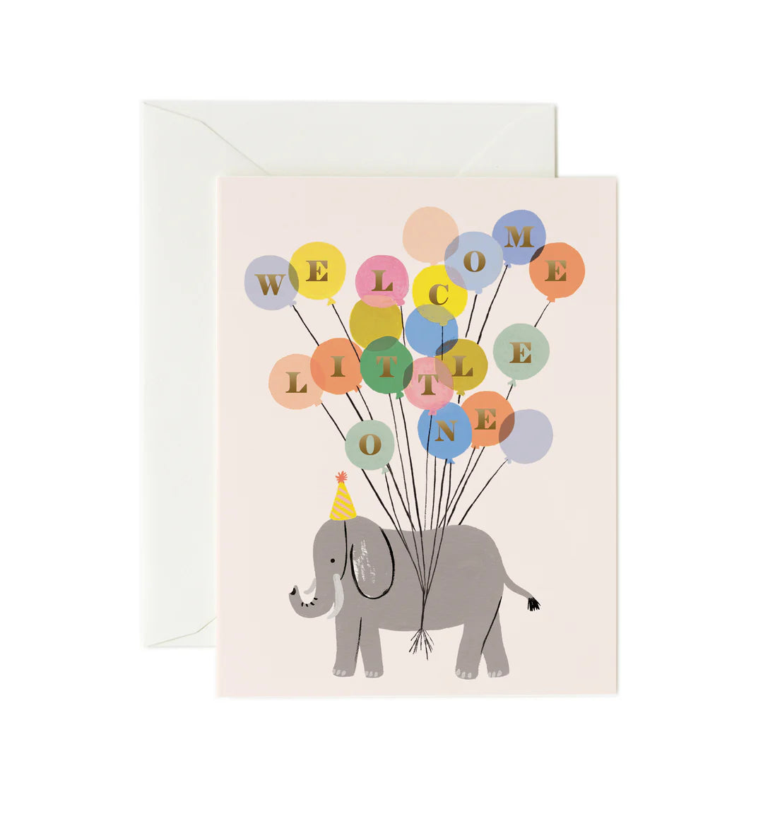 Welcome Little Elephant New Baby card