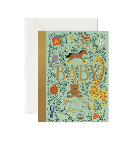 Golden Storybook New Baby card