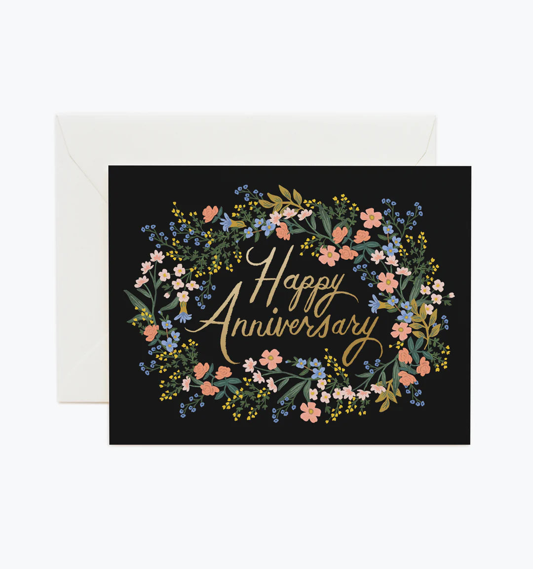 Floral Happy Anniversary Card