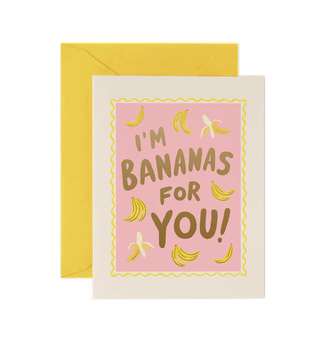 Bananas For You Love Card
