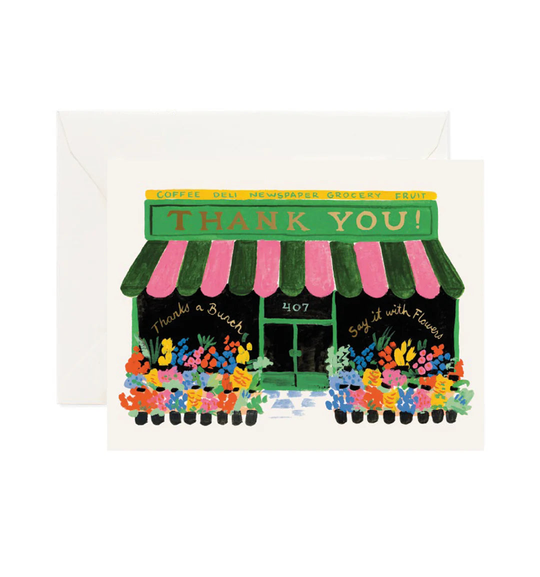 Thank You Florist Card