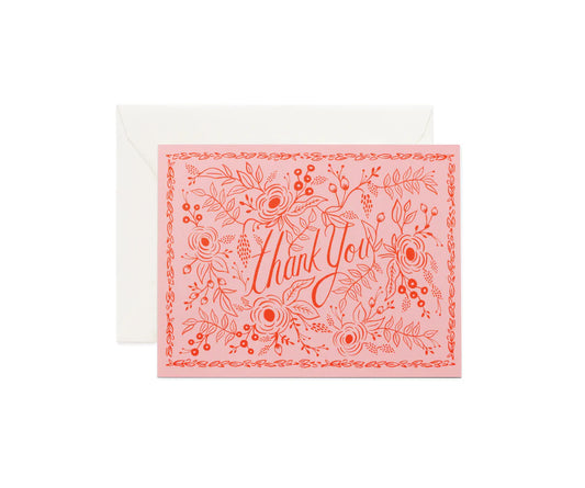 Rosé Thank You Card