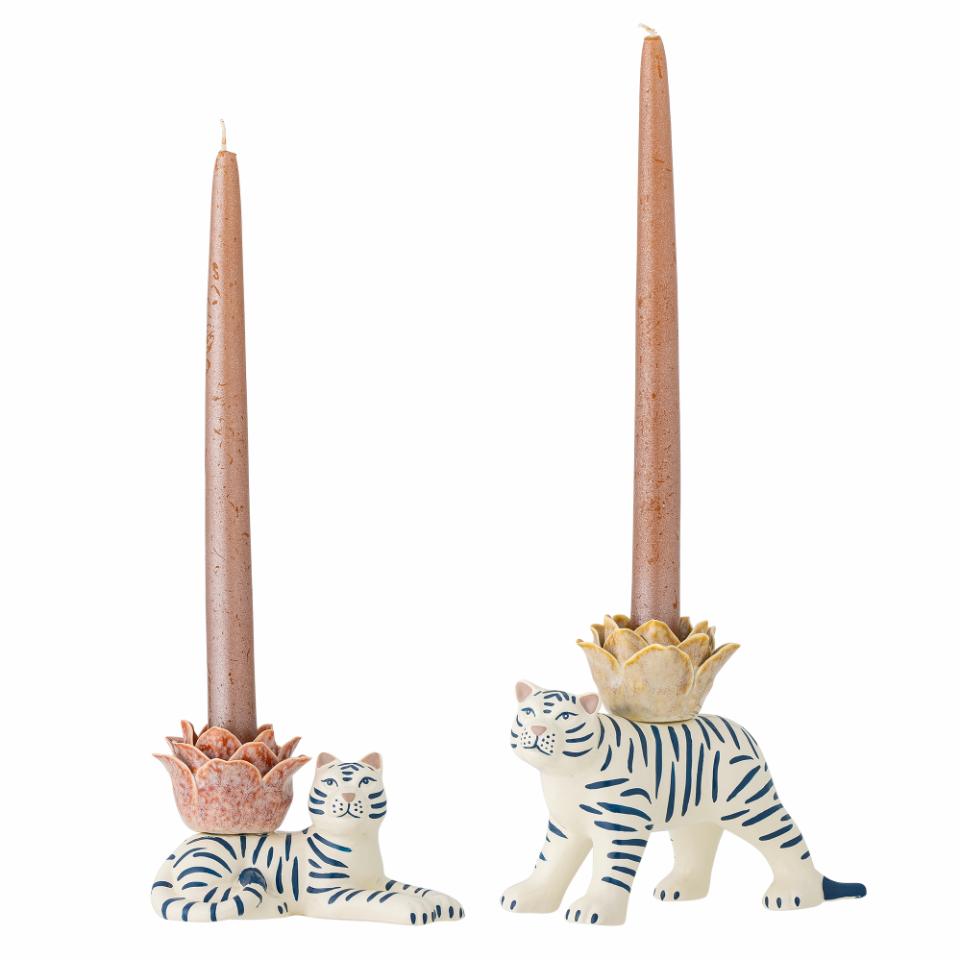 Feyre White Tiger Candle Holder
