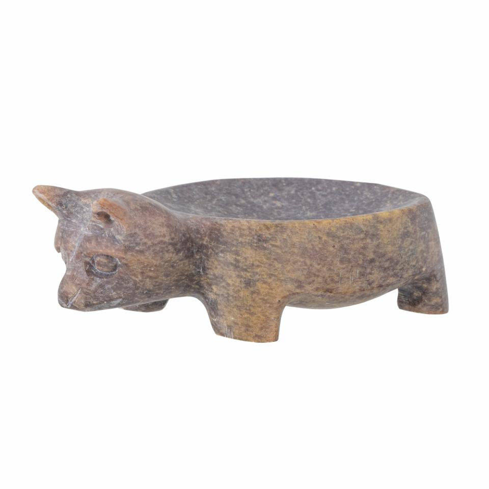 Vigo Bear Trinket Soapstone Dish