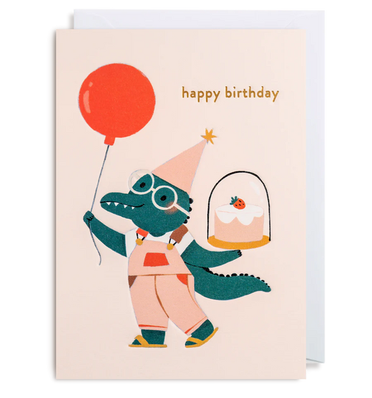 Crocodile Cutie Birthday Card