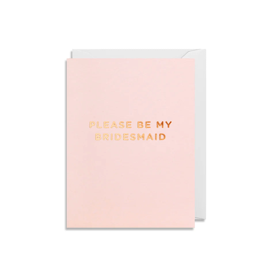 Be my Bridesmaid Mini Wedding Card