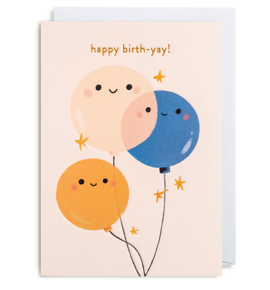 Happy Balloons Birthday Card