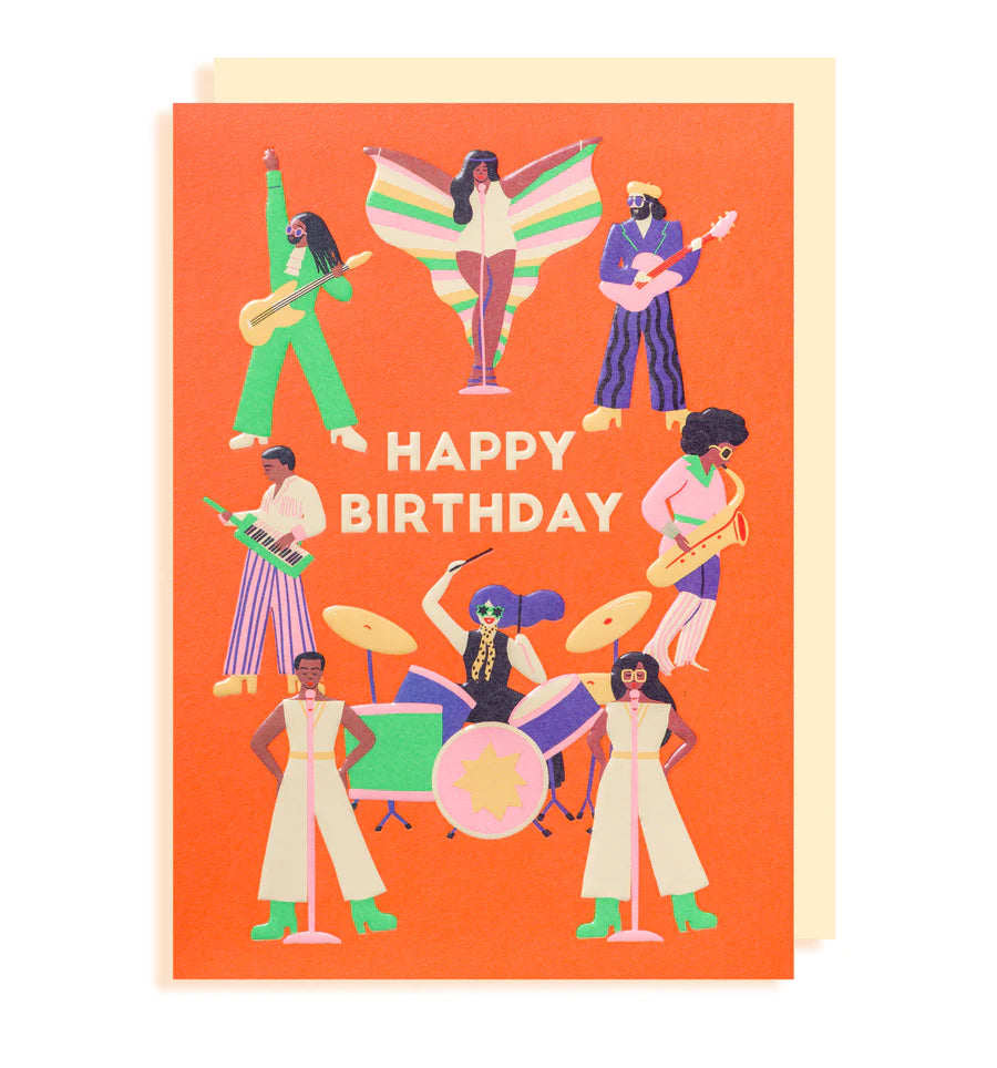 Cool Band Birthday Card
