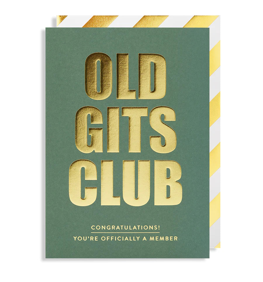 Old Gits Club Birthday Card
